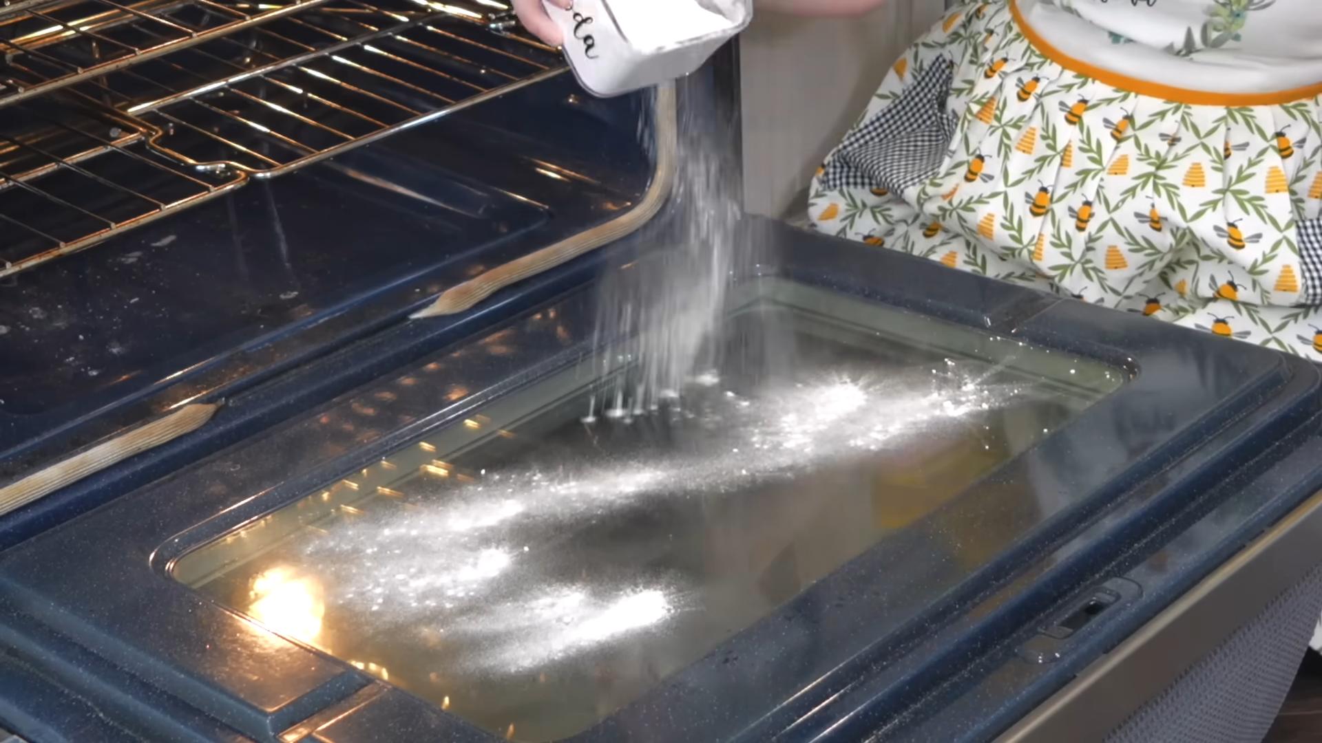 Clean oven naturally